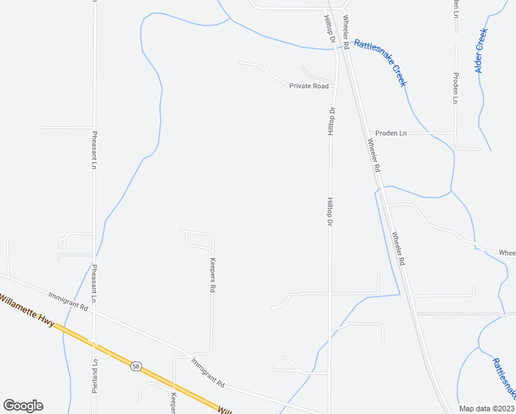 map of restaurants, bars, coffee shops, grocery stores, and more near 84393 Keepers Road in Pleasant Hill