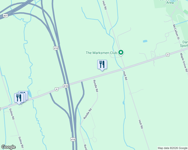 map of restaurants, bars, coffee shops, grocery stores, and more near 2100 Taunton Road in Hampton