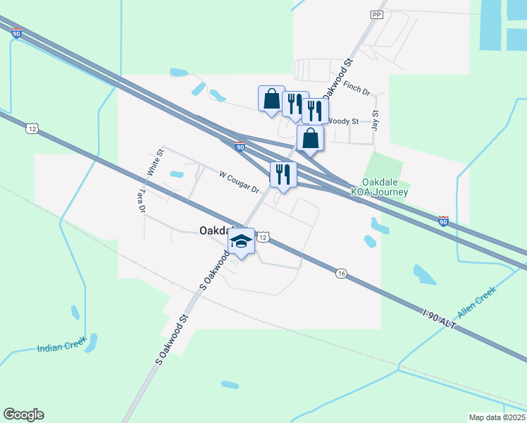 map of restaurants, bars, coffee shops, grocery stores, and more near 31508 Fresno Avenue in Tomah