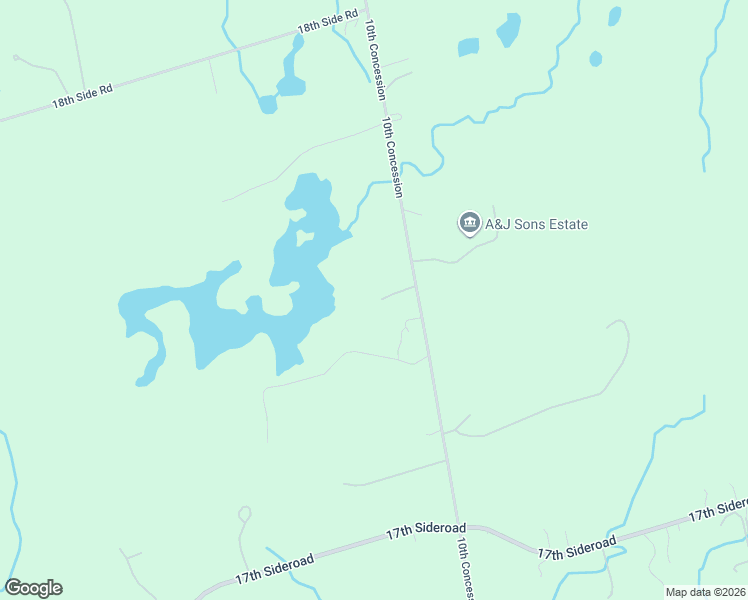 map of restaurants, bars, coffee shops, grocery stores, and more near 15670 Concession Road 10 in Schomberg