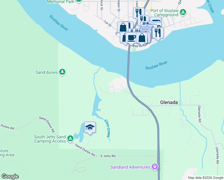 map of restaurants, bars, coffee shops, grocery stores, and more near 85690 Cherry Street in Florence