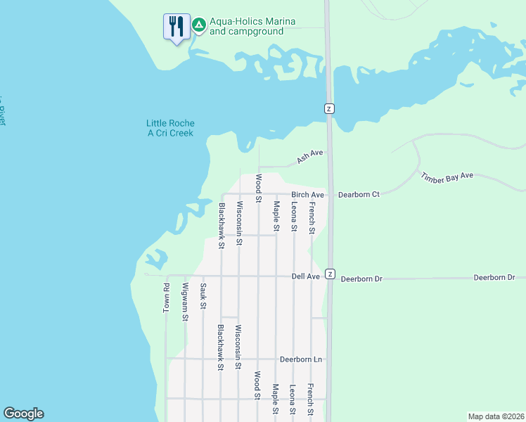 map of restaurants, bars, coffee shops, grocery stores, and more near 2030 Wood Street in Friendship