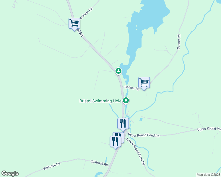 map of restaurants, bars, coffee shops, grocery stores, and more near 1185 Bristol Road in Bristol