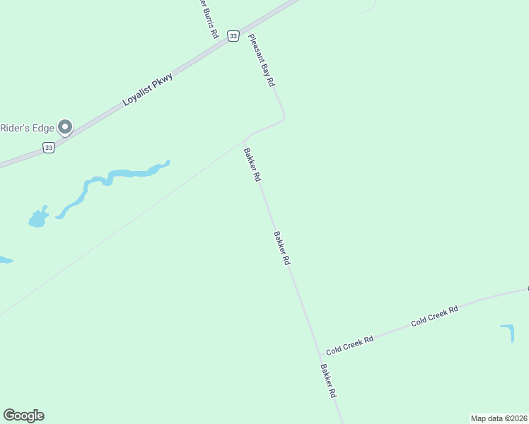 map of restaurants, bars, coffee shops, grocery stores, and more near 76 Bakker Road in Prince Edward