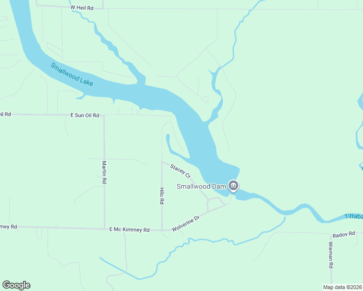 map of restaurants, bars, coffee shops, grocery stores, and more near 540 Hilo Road in Gladwin