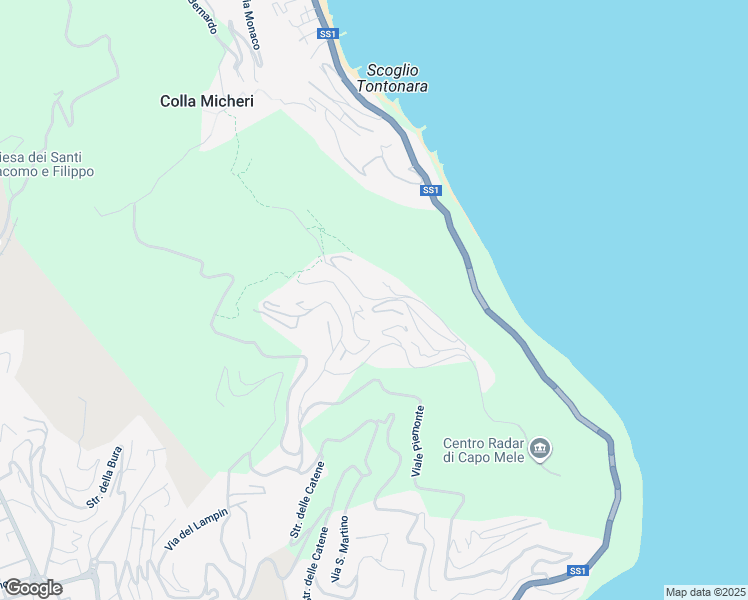 map of restaurants, bars, coffee shops, grocery stores, and more near 10 Strada per Colla Micheri in Marina di Andora