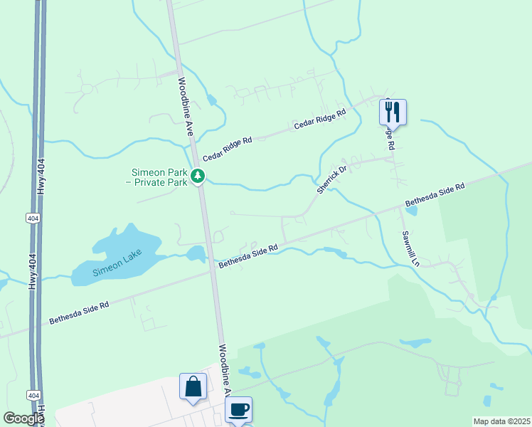 map of restaurants, bars, coffee shops, grocery stores, and more near 61 Sherrick Drive in Gormley