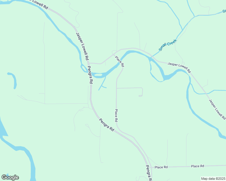map of restaurants, bars, coffee shops, grocery stores, and more near 38144 Place Road in Fall Creek