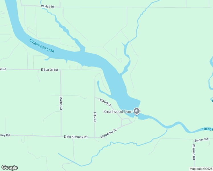 map of restaurants, bars, coffee shops, grocery stores, and more near 540 Hilo Road in Gladwin