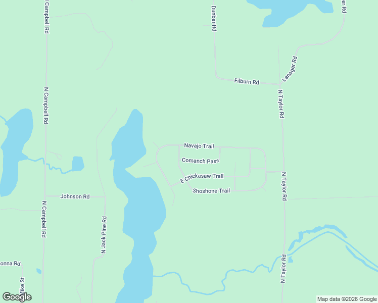 map of restaurants, bars, coffee shops, grocery stores, and more near 7801 Navajo Trail in Mason County