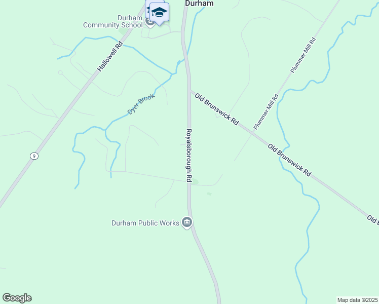 map of restaurants, bars, coffee shops, grocery stores, and more near Maine 136 in Durham