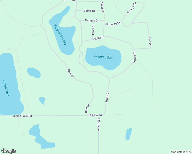 map of restaurants, bars, coffee shops, grocery stores, and more near 10042 Alpine Drive in Reed City