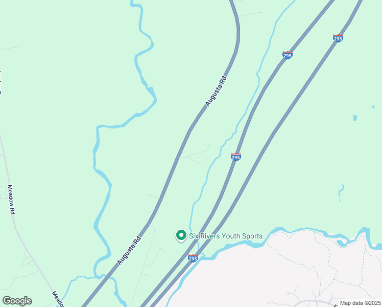 map of restaurants, bars, coffee shops, grocery stores, and more near Rex Road in Topsham