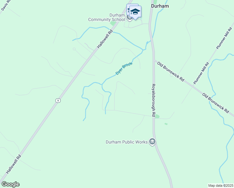 map of restaurants, bars, coffee shops, grocery stores, and more near Pound Road in Durham