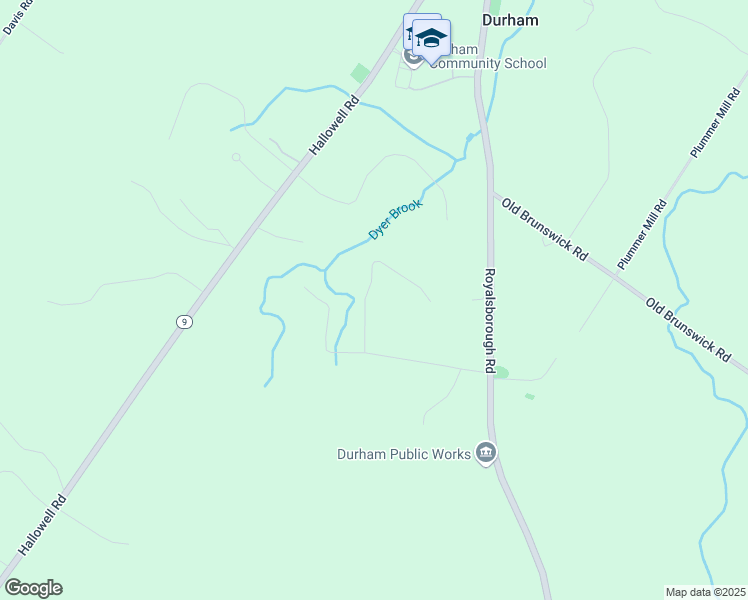 map of restaurants, bars, coffee shops, grocery stores, and more near Pound Road in Durham