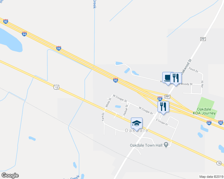 map of restaurants, bars, coffee shops, grocery stores, and more near 703 1/2 Mary Kay Avenue in Tomah
