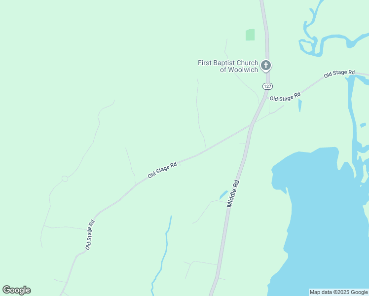 map of restaurants, bars, coffee shops, grocery stores, and more near 320 Old Stage Road in Woolwich