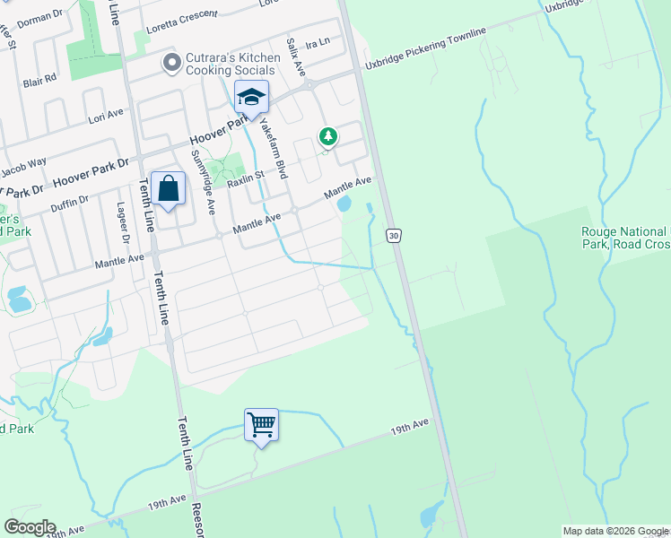 map of restaurants, bars, coffee shops, grocery stores, and more near 211 Fallharvest Way in Whitchurch-Stouffville