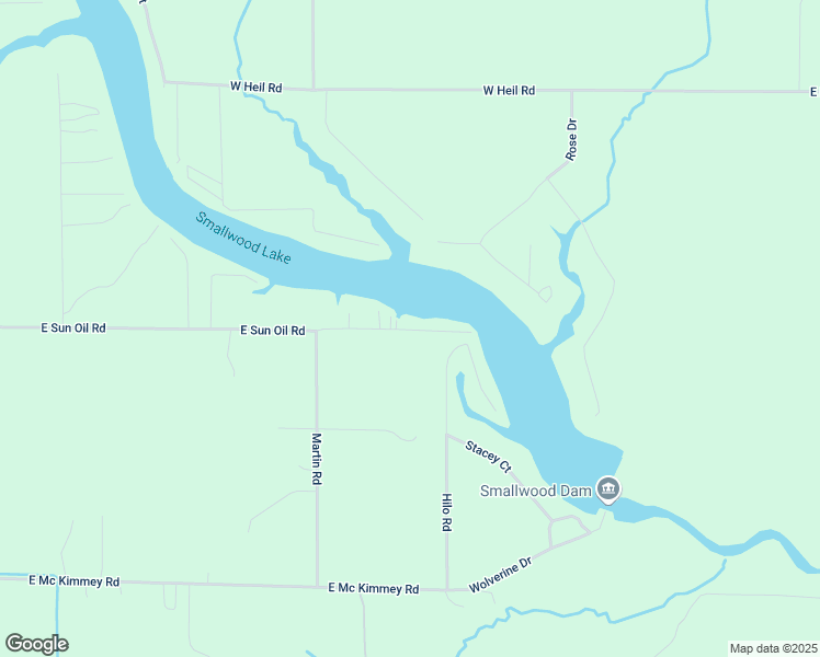 map of restaurants, bars, coffee shops, grocery stores, and more near 591 East Sun Oil Road in Gladwin