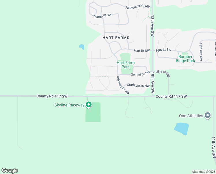 map of restaurants, bars, coffee shops, grocery stores, and more near 2286 Phoenix Road Southwest in Rochester