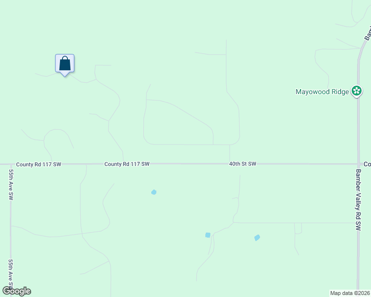 map of restaurants, bars, coffee shops, grocery stores, and more near 4850 County Road 117 Southwest in Rochester