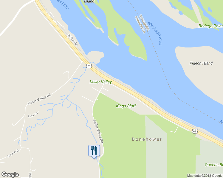 map of restaurants, bars, coffee shops, grocery stores, and more near 43263 Twin Bluffs Drive in Winona
