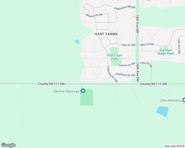 map of restaurants, bars, coffee shops, grocery stores, and more near 2340 Starburst Drive Southwest in Rochester