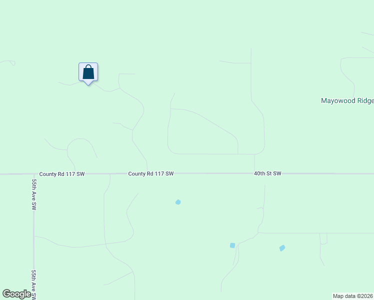 map of restaurants, bars, coffee shops, grocery stores, and more near 4850 County Road 117 Southwest in Rochester