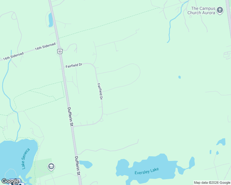 map of restaurants, bars, coffee shops, grocery stores, and more near 15 Eden Vale Drive in King City