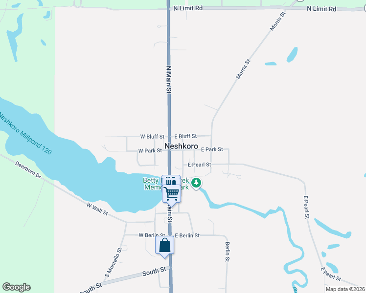 map of restaurants, bars, coffee shops, grocery stores, and more near in Neshkoro