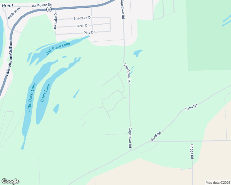 map of restaurants, bars, coffee shops, grocery stores, and more near Tipperary Drive in Caseville