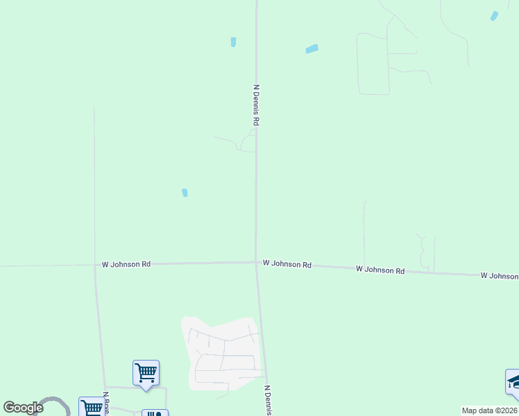 map of restaurants, bars, coffee shops, grocery stores, and more near 536 North Dennis Road in Ludington