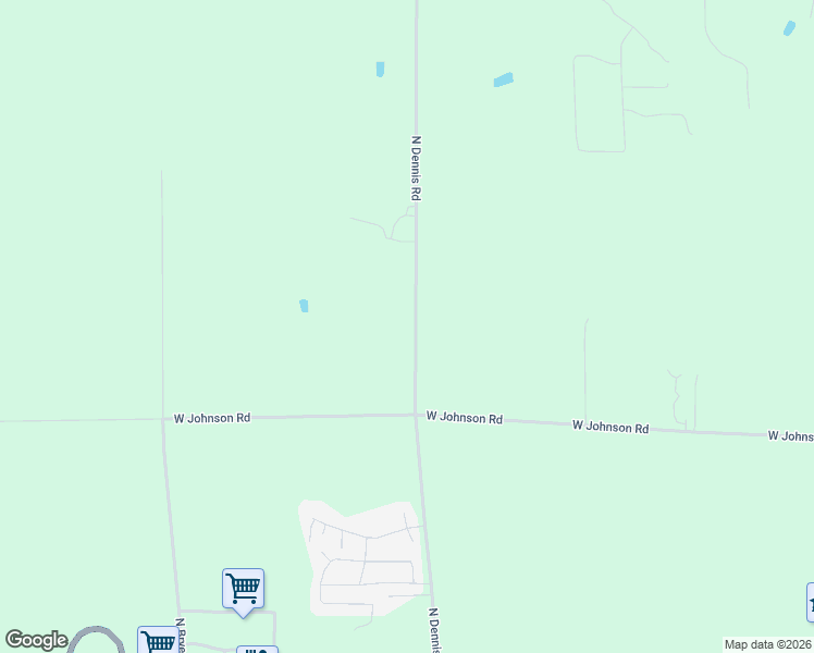 map of restaurants, bars, coffee shops, grocery stores, and more near 536 North Dennis Road in Ludington
