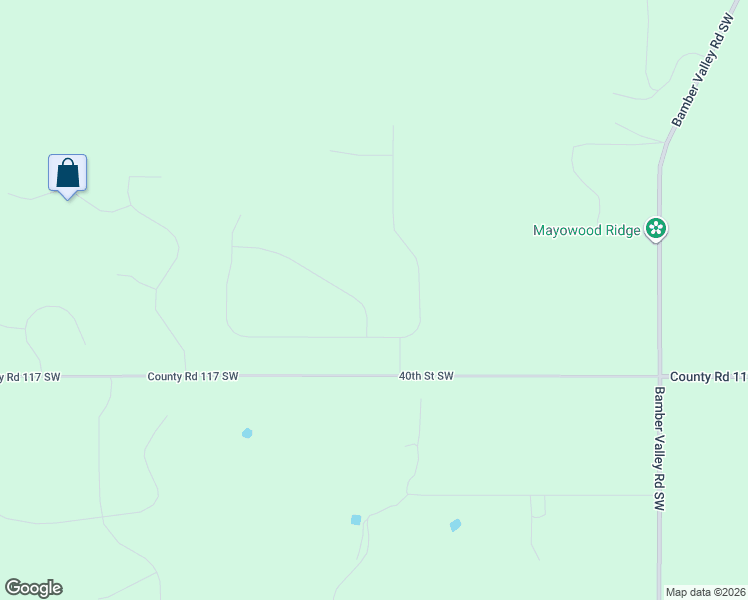 map of restaurants, bars, coffee shops, grocery stores, and more near 4580 County Road 117 Southwest in Rochester