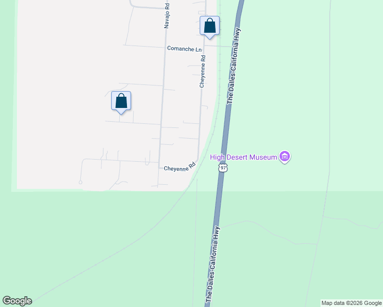 map of restaurants, bars, coffee shops, grocery stores, and more near 59665 Cheyenne Road in Bend