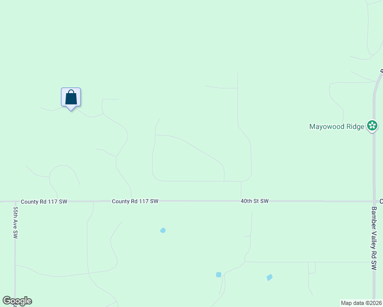 map of restaurants, bars, coffee shops, grocery stores, and more near 4850 County Road 117 Southwest in Rochester