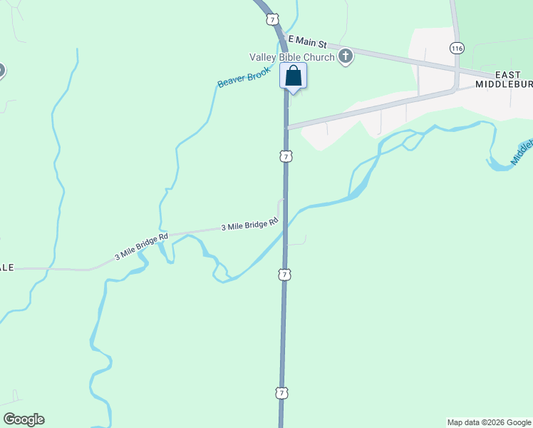 map of restaurants, bars, coffee shops, grocery stores, and more near 118 3 Mile Bridge Road in Middlebury