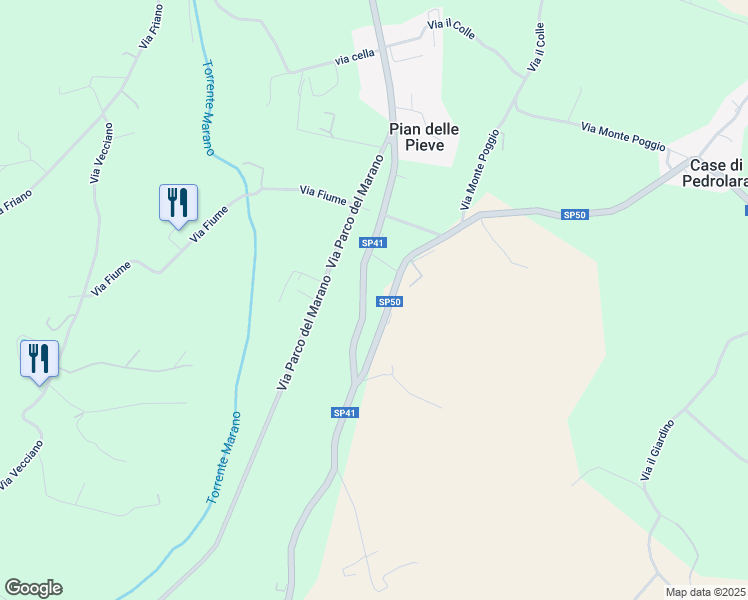 map of restaurants, bars, coffee shops, grocery stores, and more near in Province of Rimini