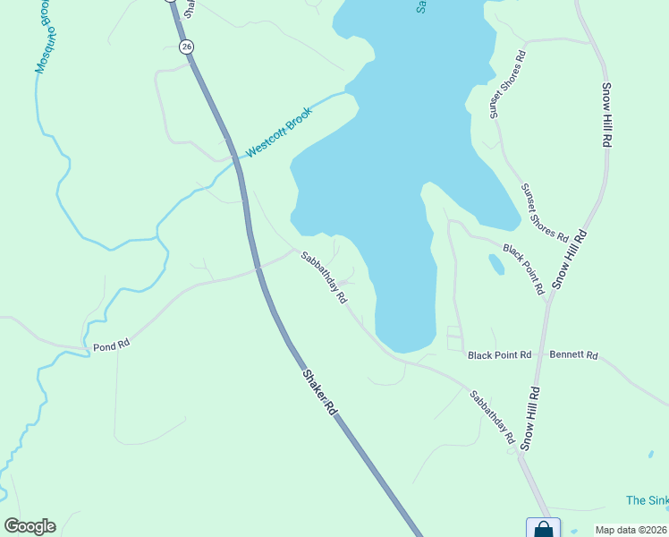 map of restaurants, bars, coffee shops, grocery stores, and more near 415 Sabbathday Road in New Gloucester