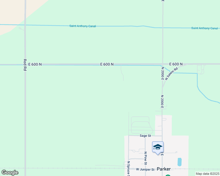 map of restaurants, bars, coffee shops, grocery stores, and more near 1966 East 600 North in Saint Anthony