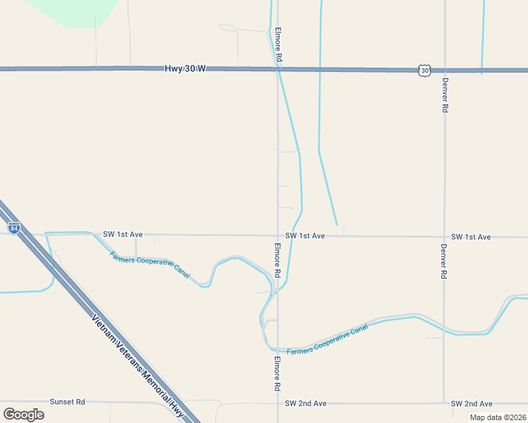 map of restaurants, bars, coffee shops, grocery stores, and more near 6055 Elmore Road in Fruitland