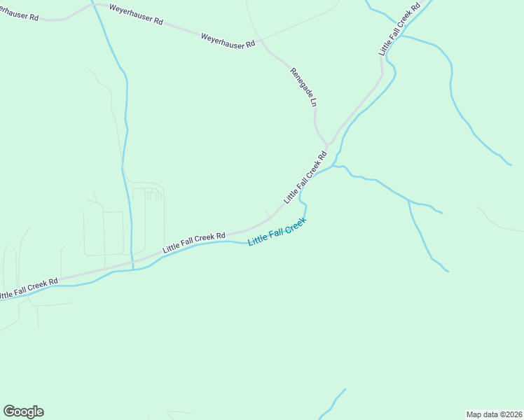 map of restaurants, bars, coffee shops, grocery stores, and more near 40600 Little Fall Creek Road in Fall Creek