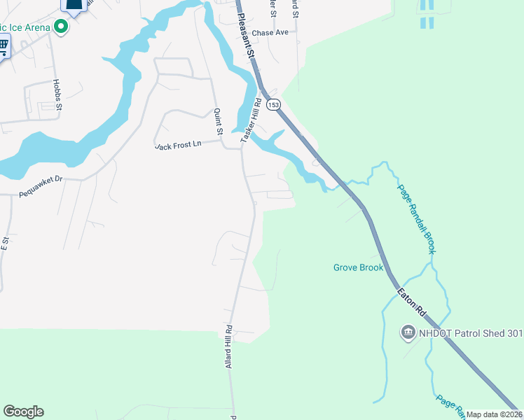 map of restaurants, bars, coffee shops, grocery stores, and more near 219 Tasker Hill Road in Conway