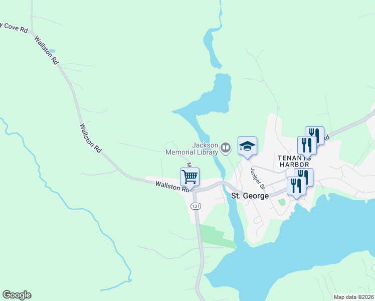 map of restaurants, bars, coffee shops, grocery stores, and more near 93 Morris Lane in Saint George
