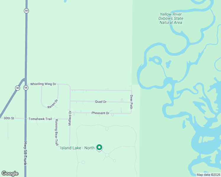 map of restaurants, bars, coffee shops, grocery stores, and more near W5812 Whistling Wing Drive in New Lisbon