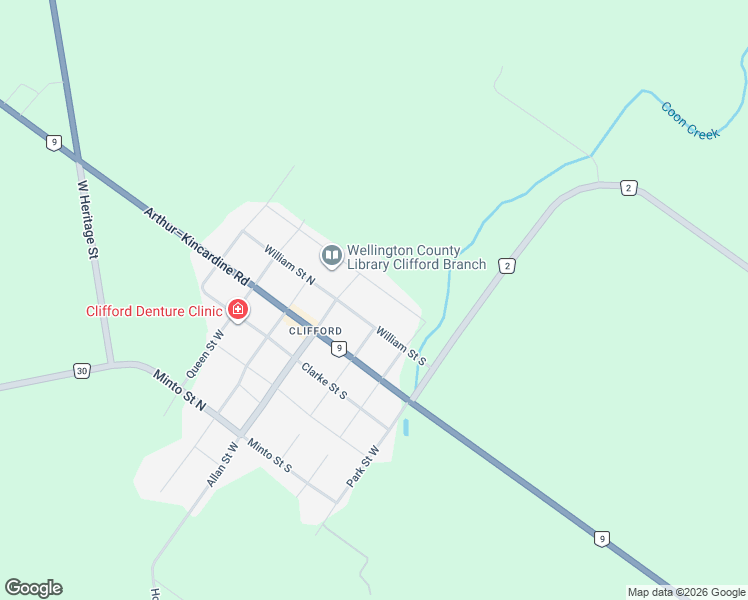 map of restaurants, bars, coffee shops, grocery stores, and more near 6 Brown Street South in Minto