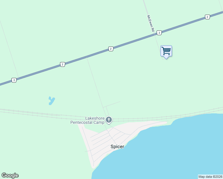 map of restaurants, bars, coffee shops, grocery stores, and more near 1497 Pentecostal Road in Cobourg