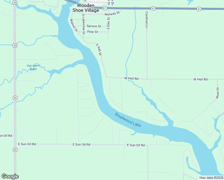 map of restaurants, bars, coffee shops, grocery stores, and more near 540 Laurel Drive in Gladwin