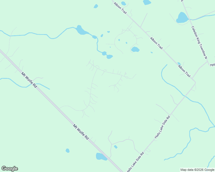map of restaurants, bars, coffee shops, grocery stores, and more near 4 Woodlot Court in Caledon