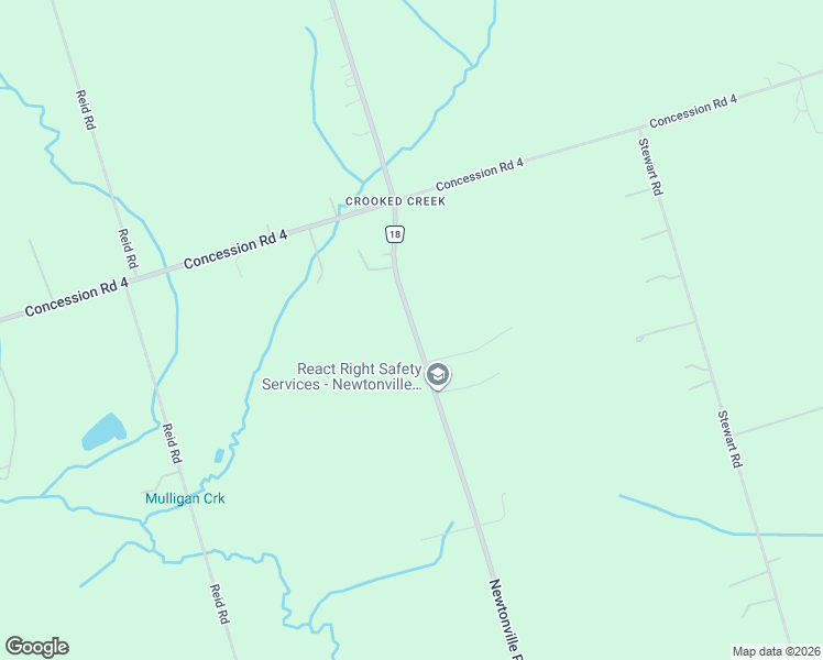 map of restaurants, bars, coffee shops, grocery stores, and more near 3714 Newtonville Road in Clarington